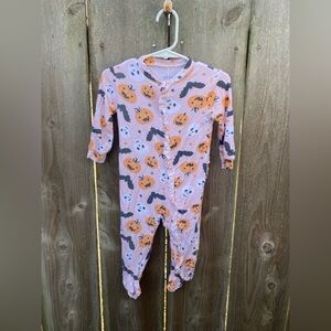 Milk berry Pink Halloween Ruffles Romper 6-9 months